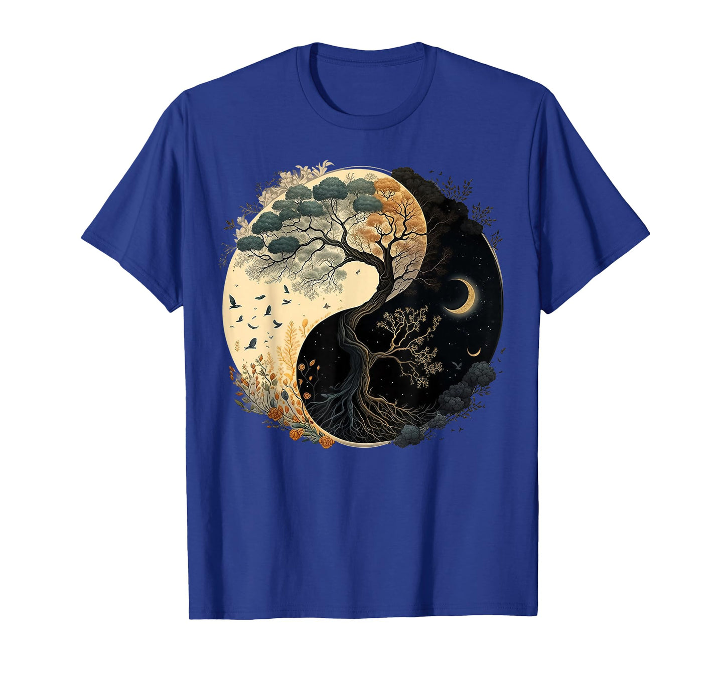 Yin Yang Tree of Life Moon Sun Duality T-Shirt
