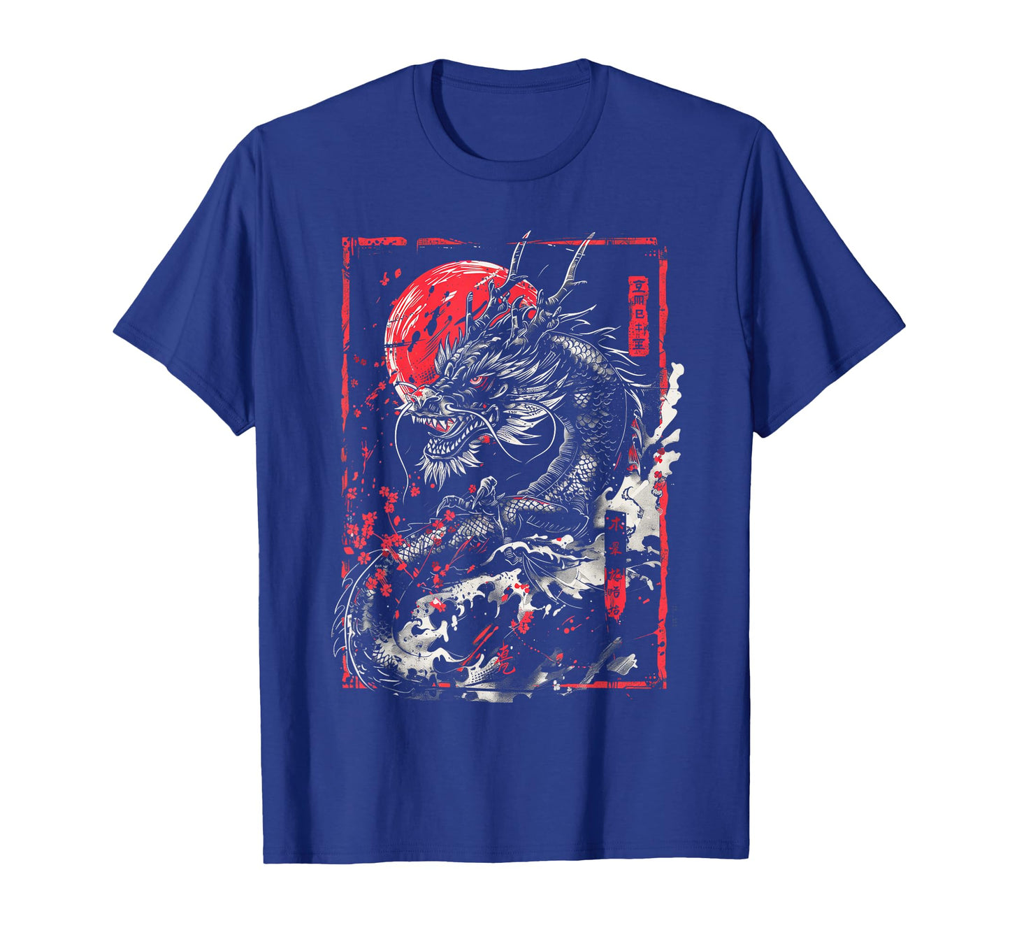 Anime Japanese Goth Cyberpunk City Dragon Art Japan Myth T-Shirt