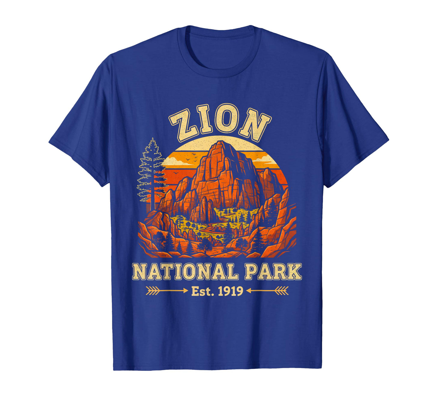 Zion National Park Utah USA Outdoor Vintage Men Women T-Shirt