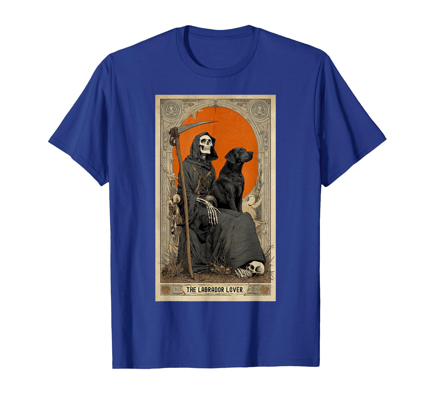 Black Labrador Lovers Halloween Tarot Card Easy Last Minute T-Shirt