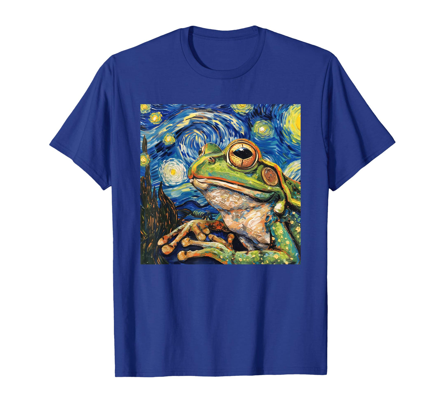 Frog Toad Van Gogh Style Starry Night T-Shirt