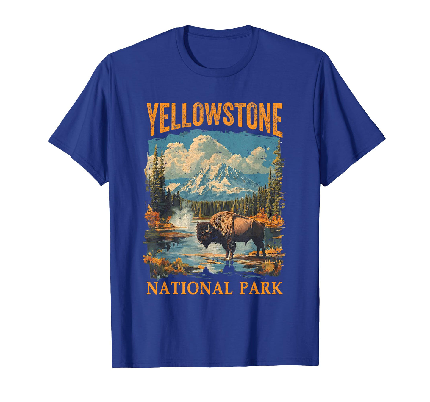 Yellowstone National Park Vintage Hiking Camping T-Shirt