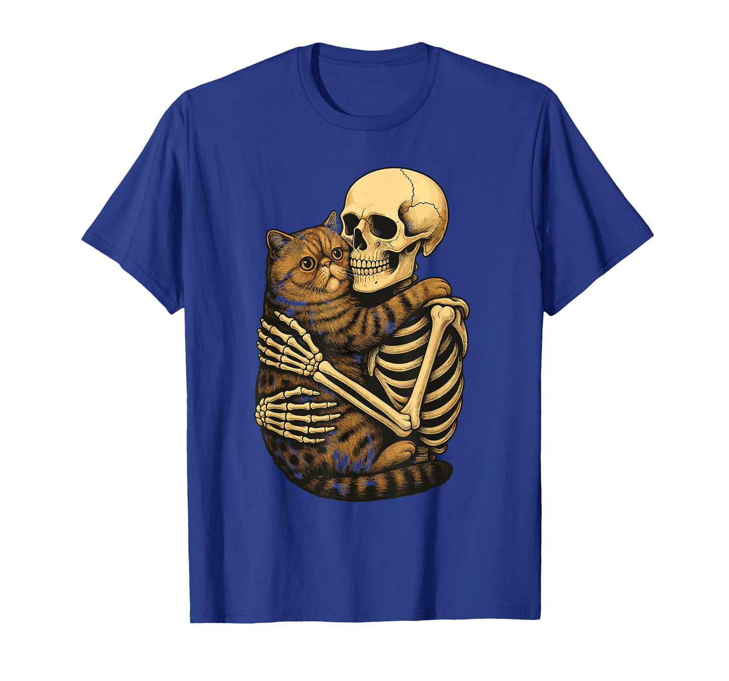 Skeleton Hugging Exotic Shorthair T-Shirt