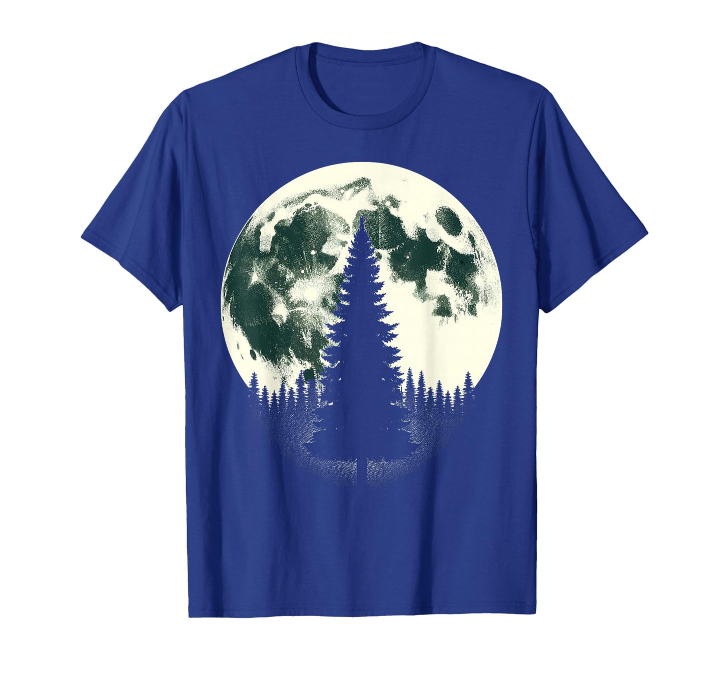 Moon Nature Forest Trees Outdoor T-Shirt