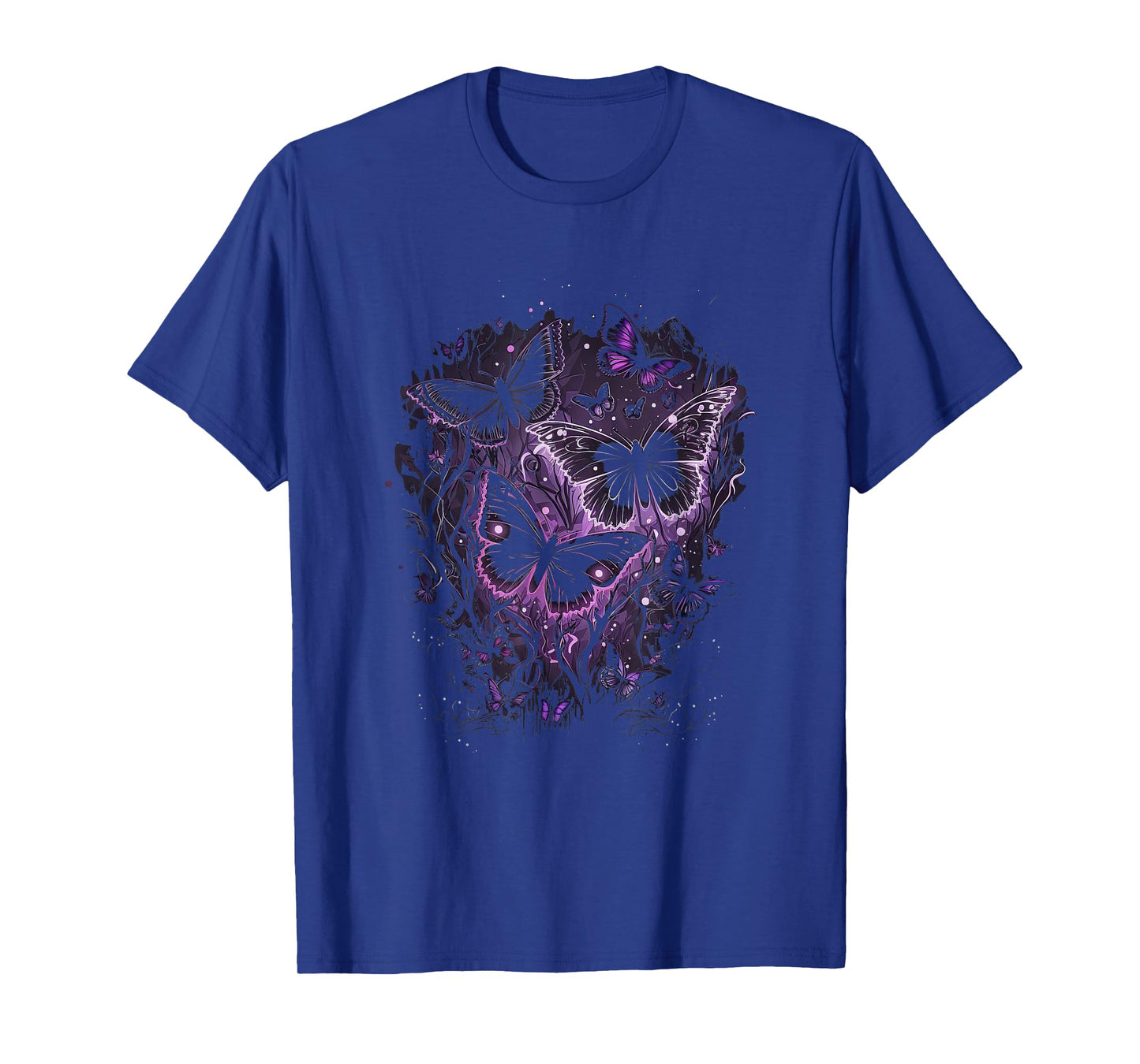 butterfly aesthetic pink and lila butterflies nature T-Shirt