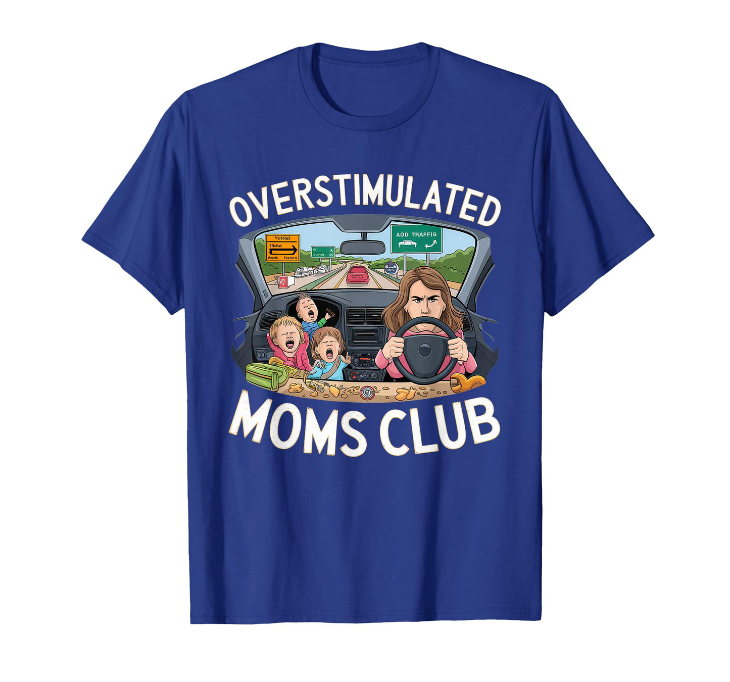 Overstimulated Moms Club Tshirt Mom Depression Mental Health T-Shirt
