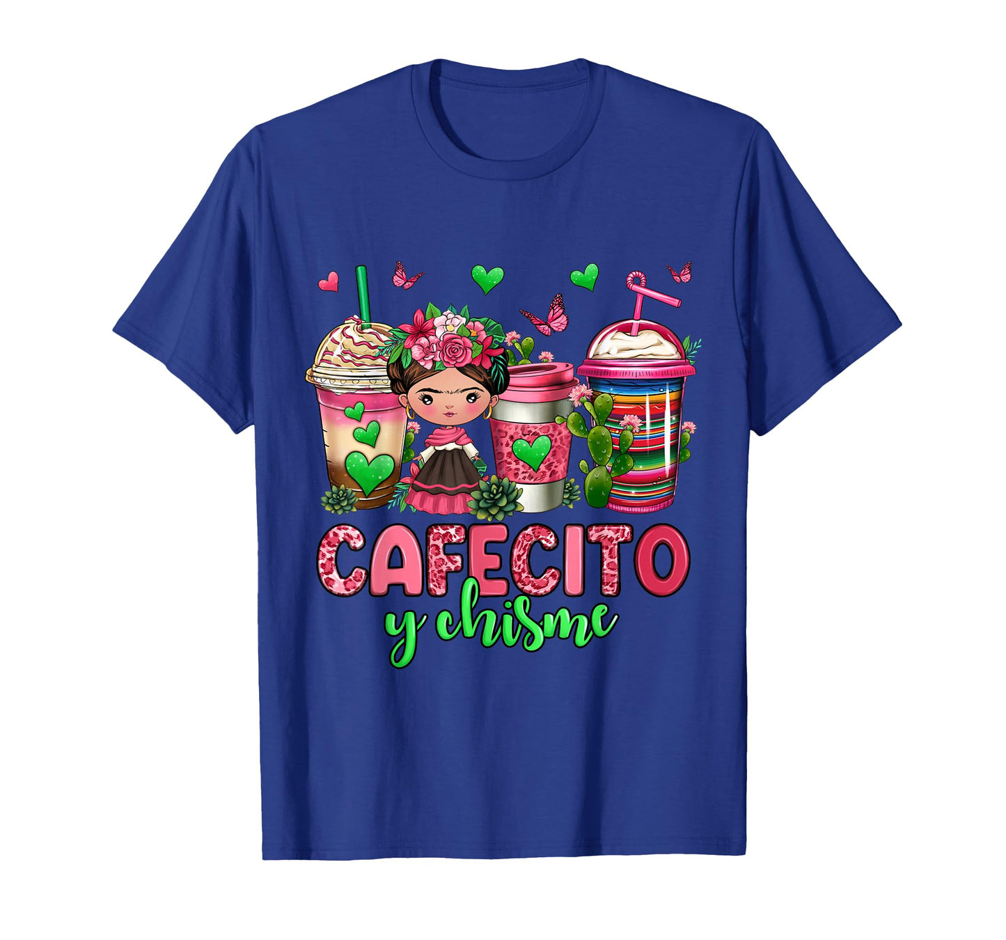 Cafecito y chisme coffee cups T-Shirt