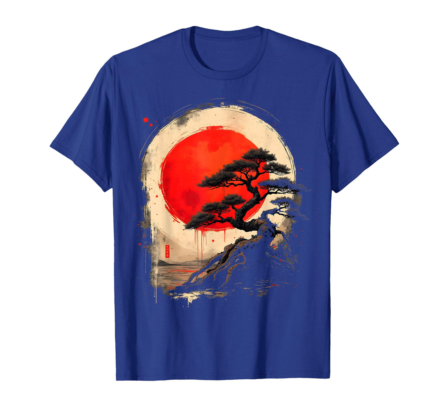 Japanese Bonsai Tree Zen Art Vintage T-Shirt