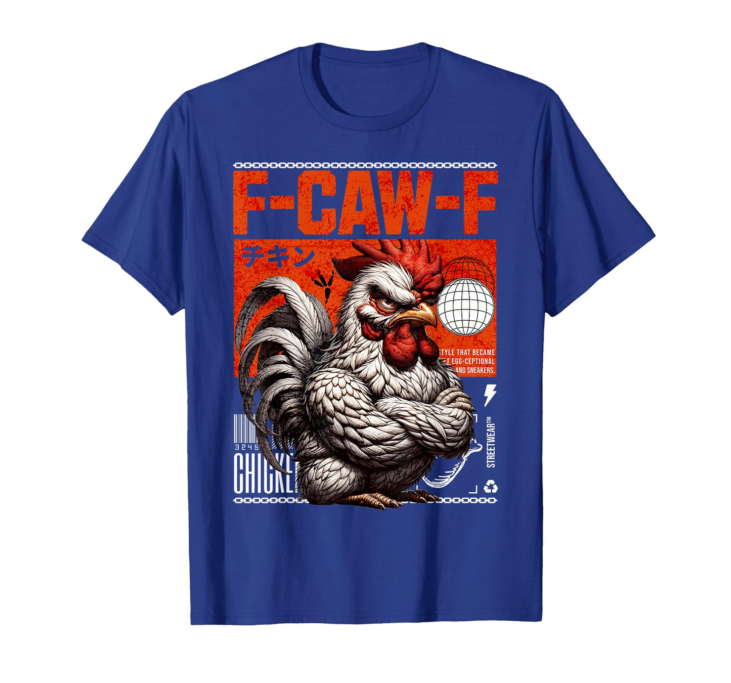 F-CAW-F Rooster Chicken Humor Funny Animal Pun T-Shirt