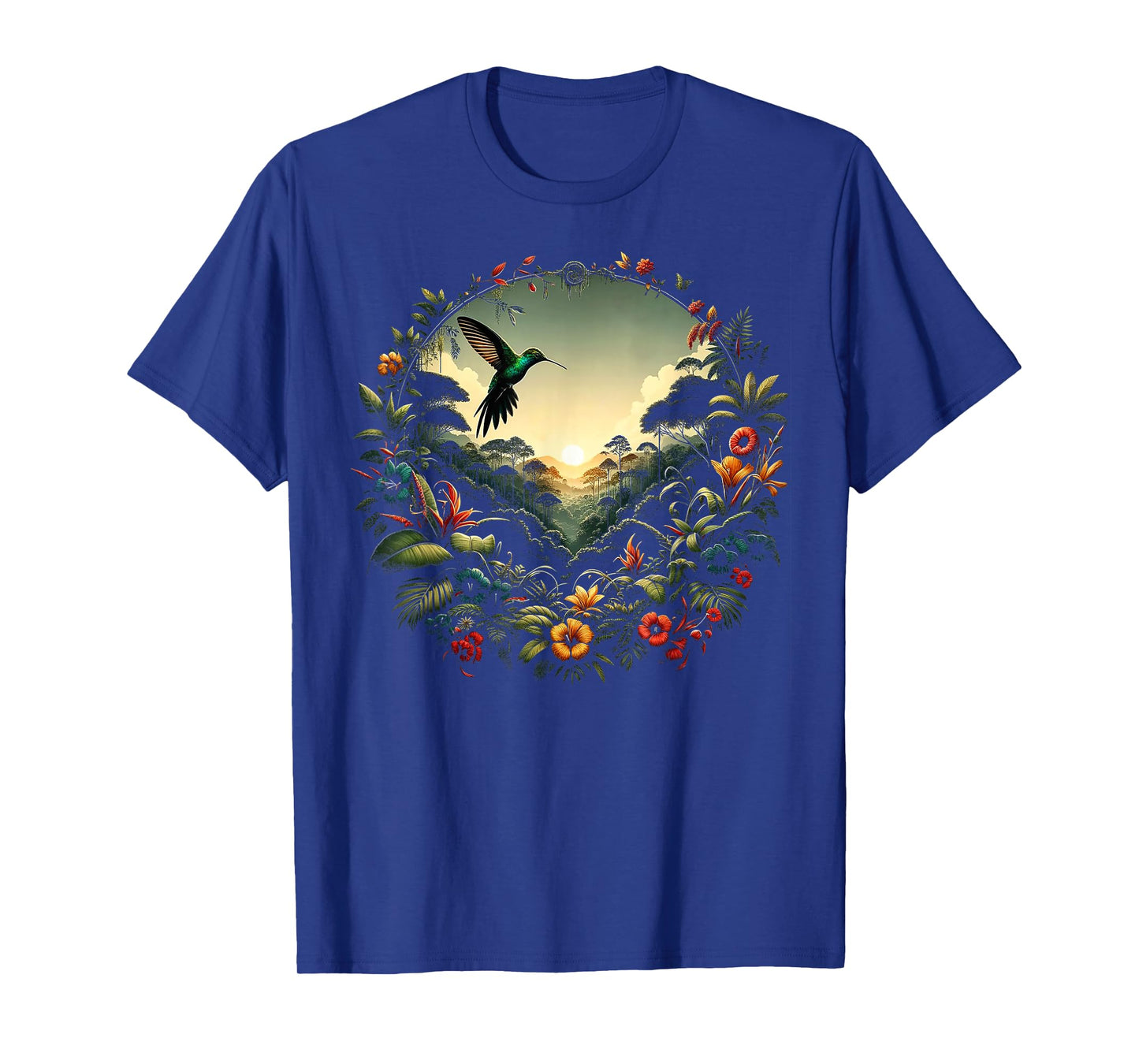 Hummingbird Beautiful Bird Watcher Floral Colibri Outfit T-Shirt