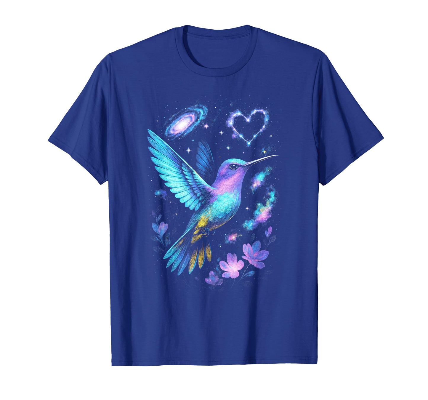 Hummingbird Nature Colorful Art T-Shirt
