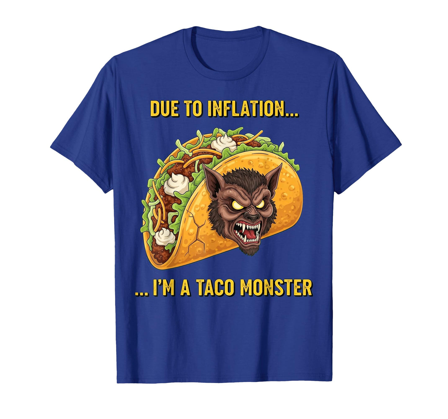 Taco Monster Halloween Costume Funny Halloween 2025 T-Shirt