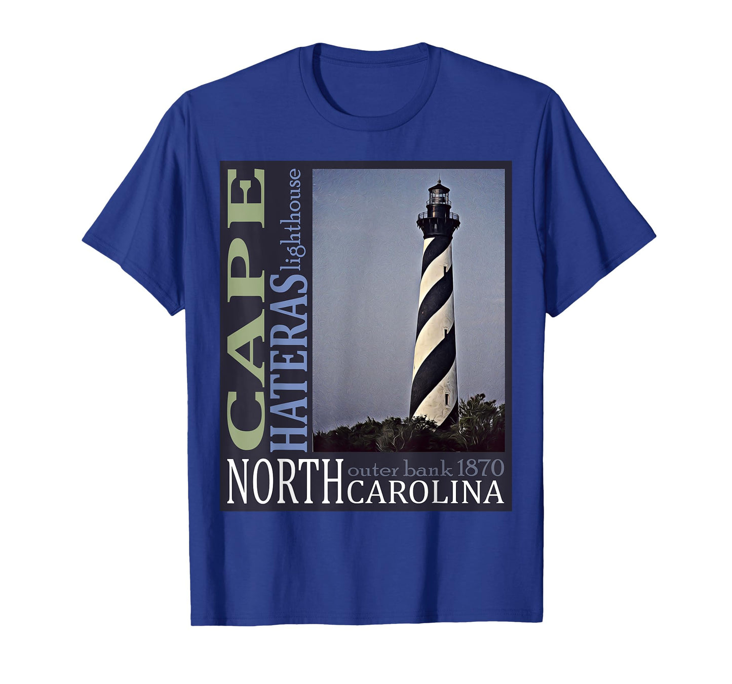 Cape Hatteras Lighthouse Outerbanks North Carolina 1870 Des T-Shirt