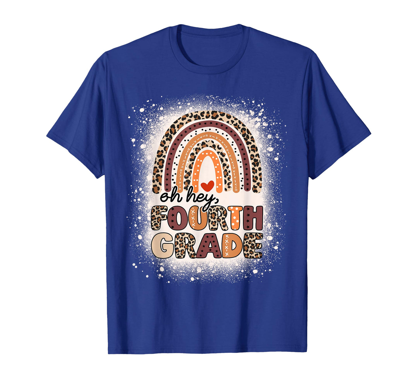 Oh Hey Fourth Grade Rainbow Bleached 1st Day Of School Girls T-Shirt