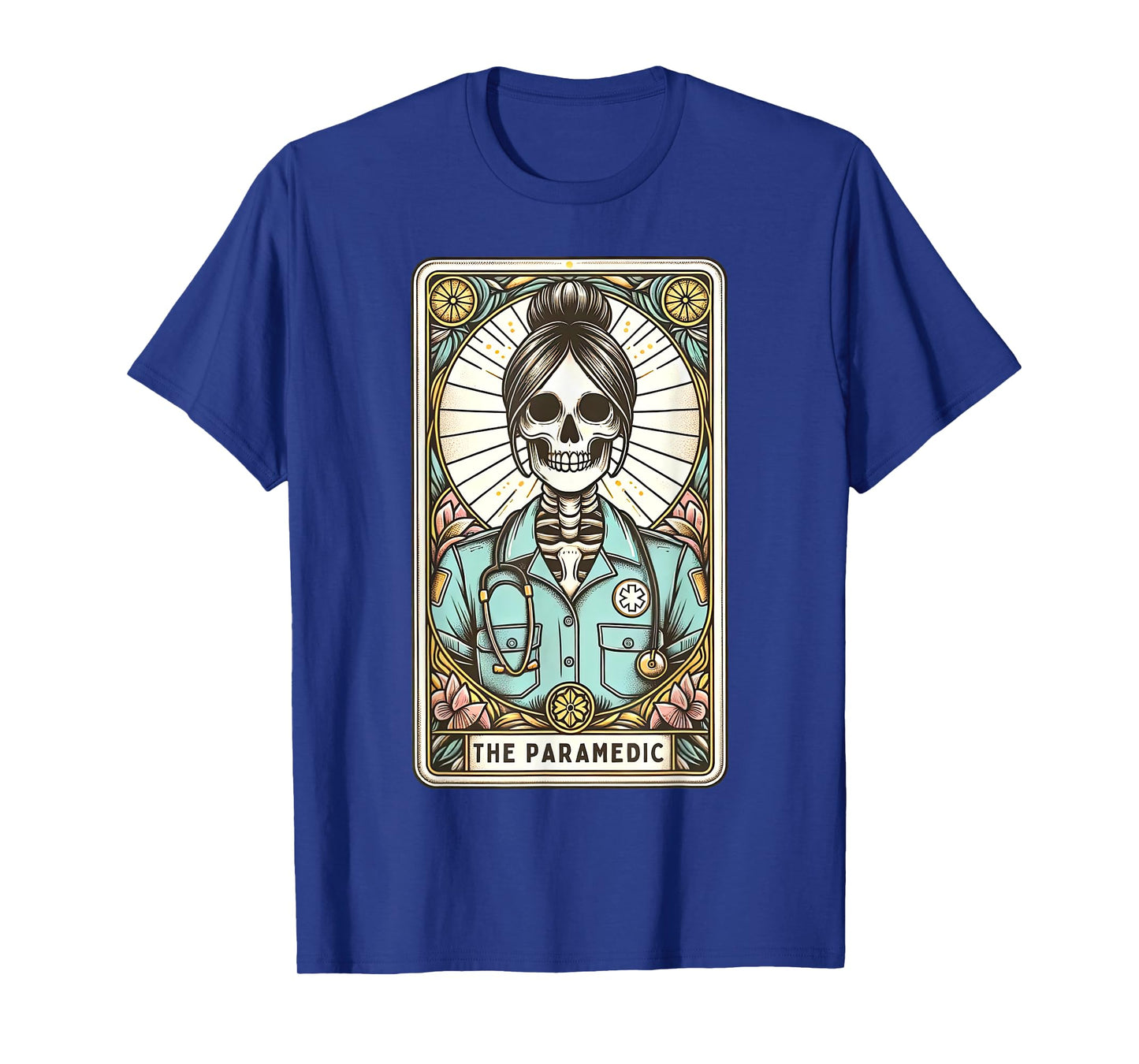 Skeleton Paramedic Tarot Card Emergency EMS EMT ER Nurse T-Shirt