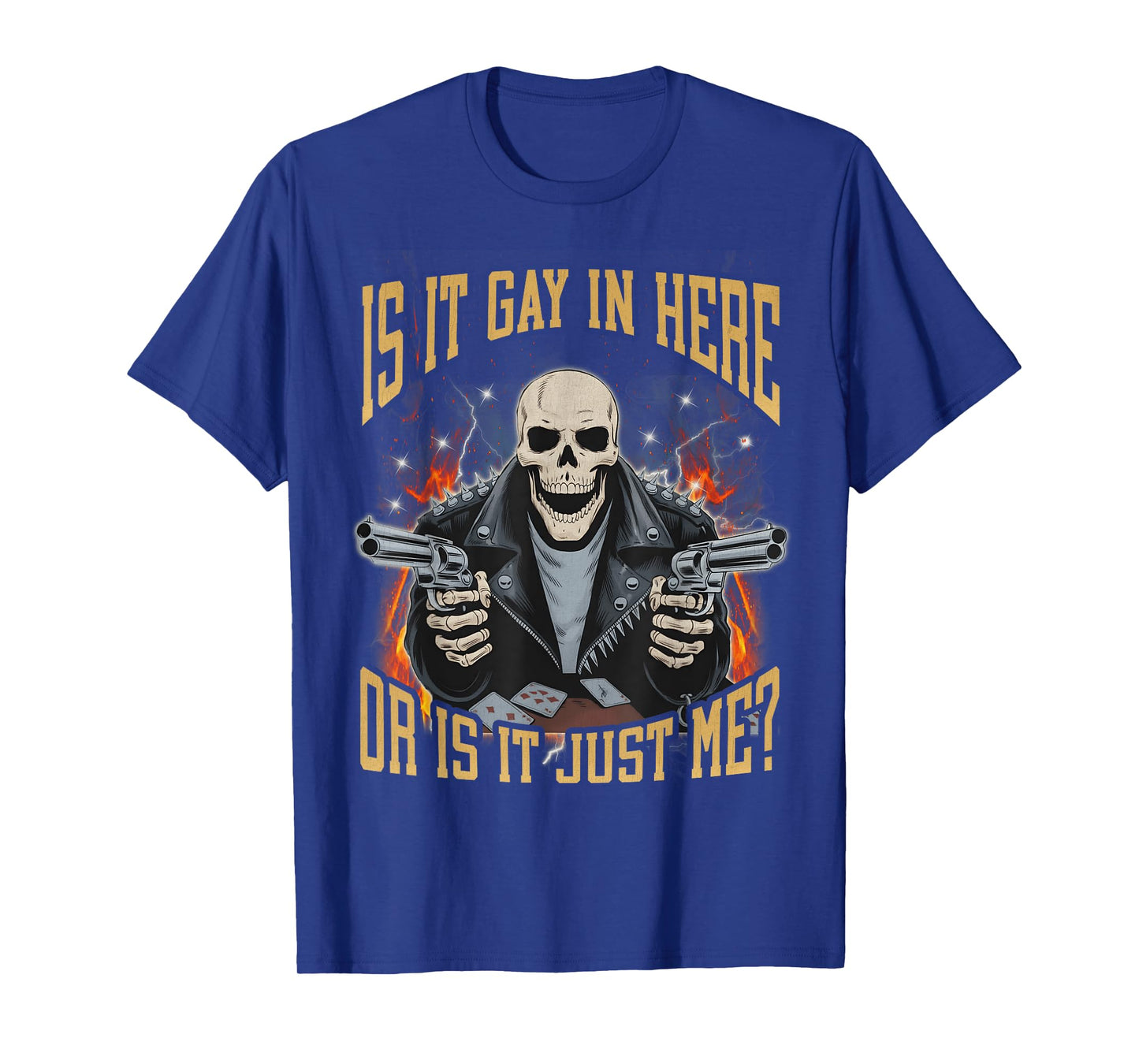 is It Gay in Here Or is It Just Me Gay Skeleton Meme Bootleg T-Shirt