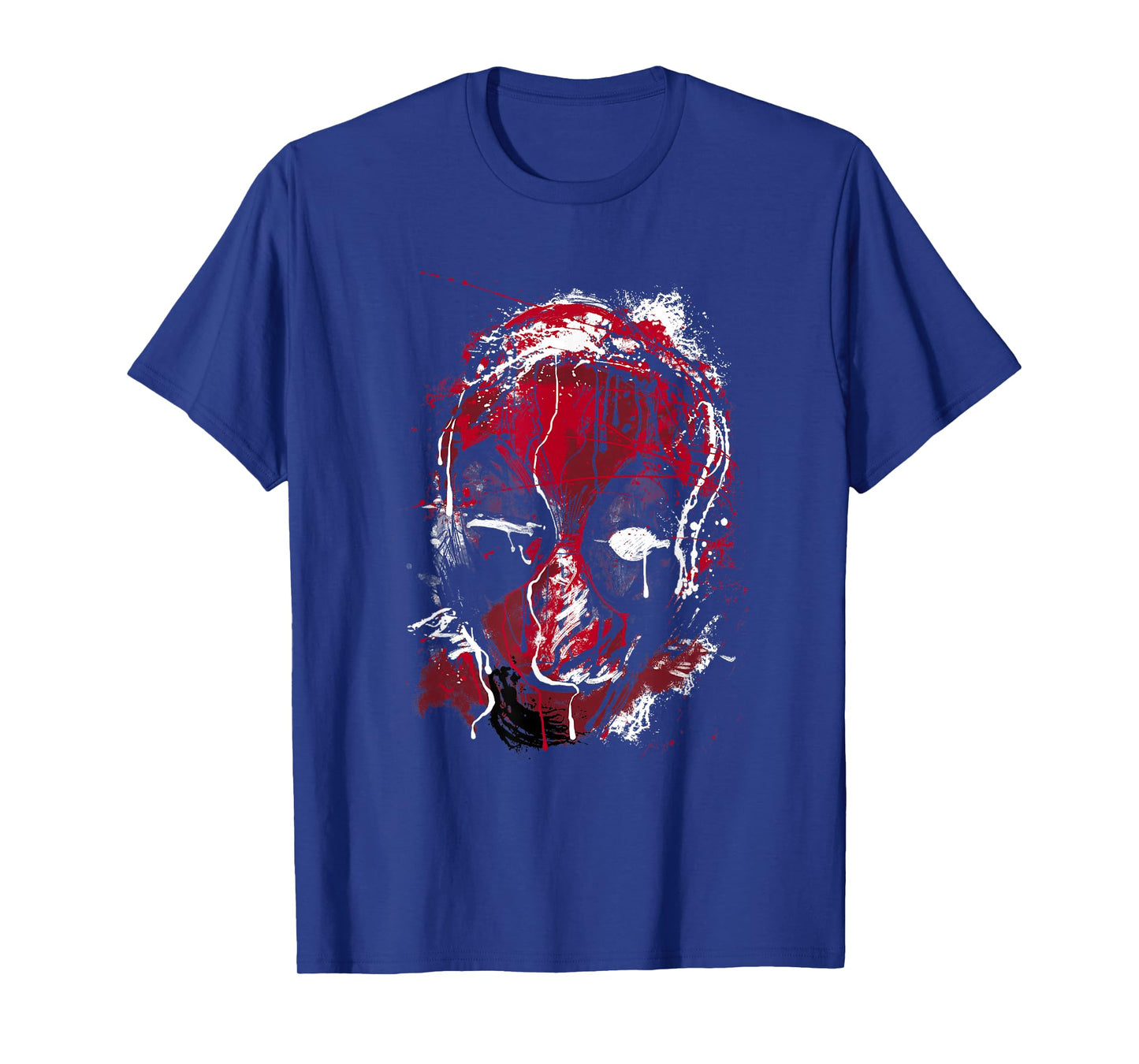 Marvel Deadpool Take A Punch Graphic Drip Art Big Face T-Shirt