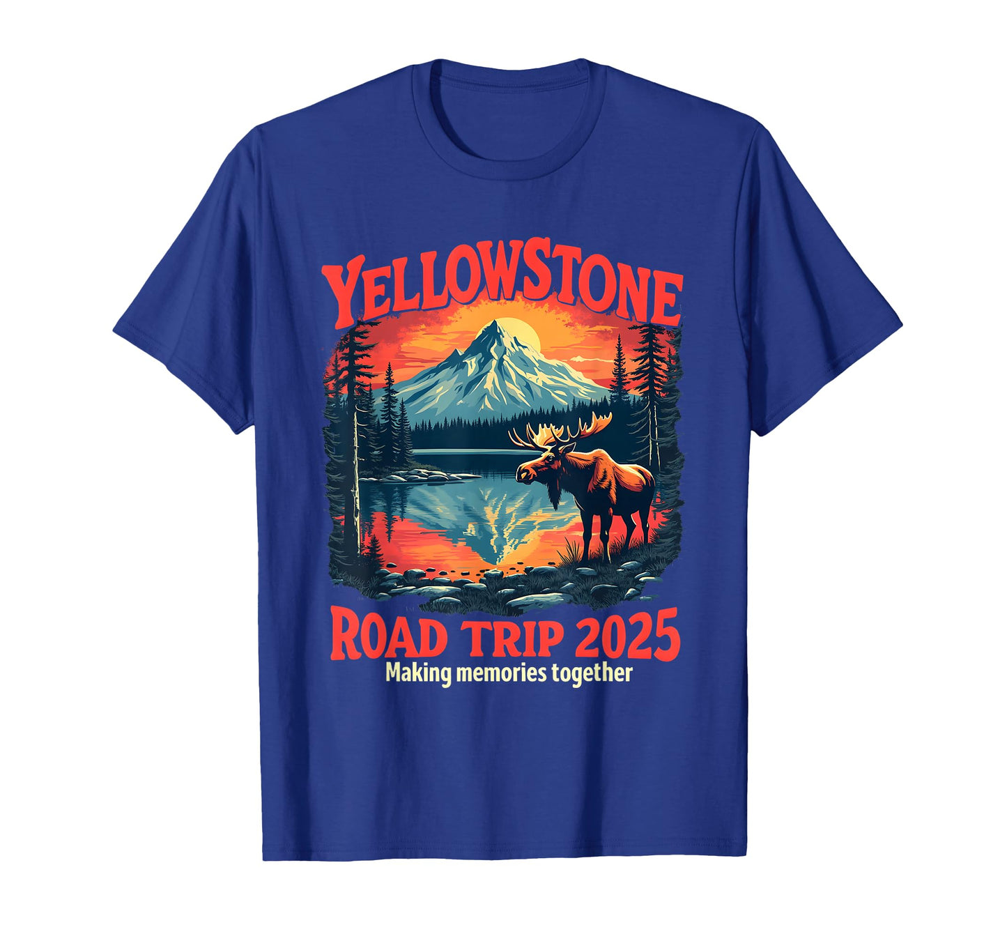 Yellowstone Road Trip 2025 National Park Outdoor Family T-Shirt