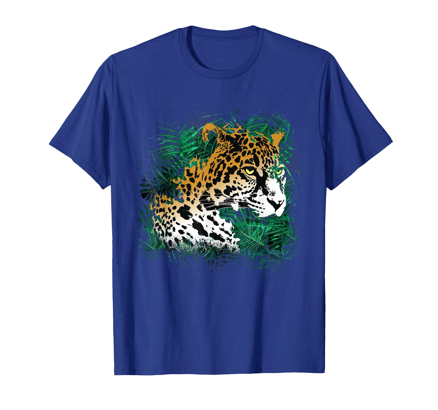 Leopard Rainforest Plant Nature Vegetation Animal Cat T-Shirt for Men Women Girls Kids