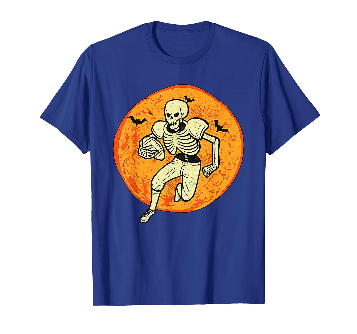 American Football Fan Skeleton Halloween Mens Boys Kid T-Shirt