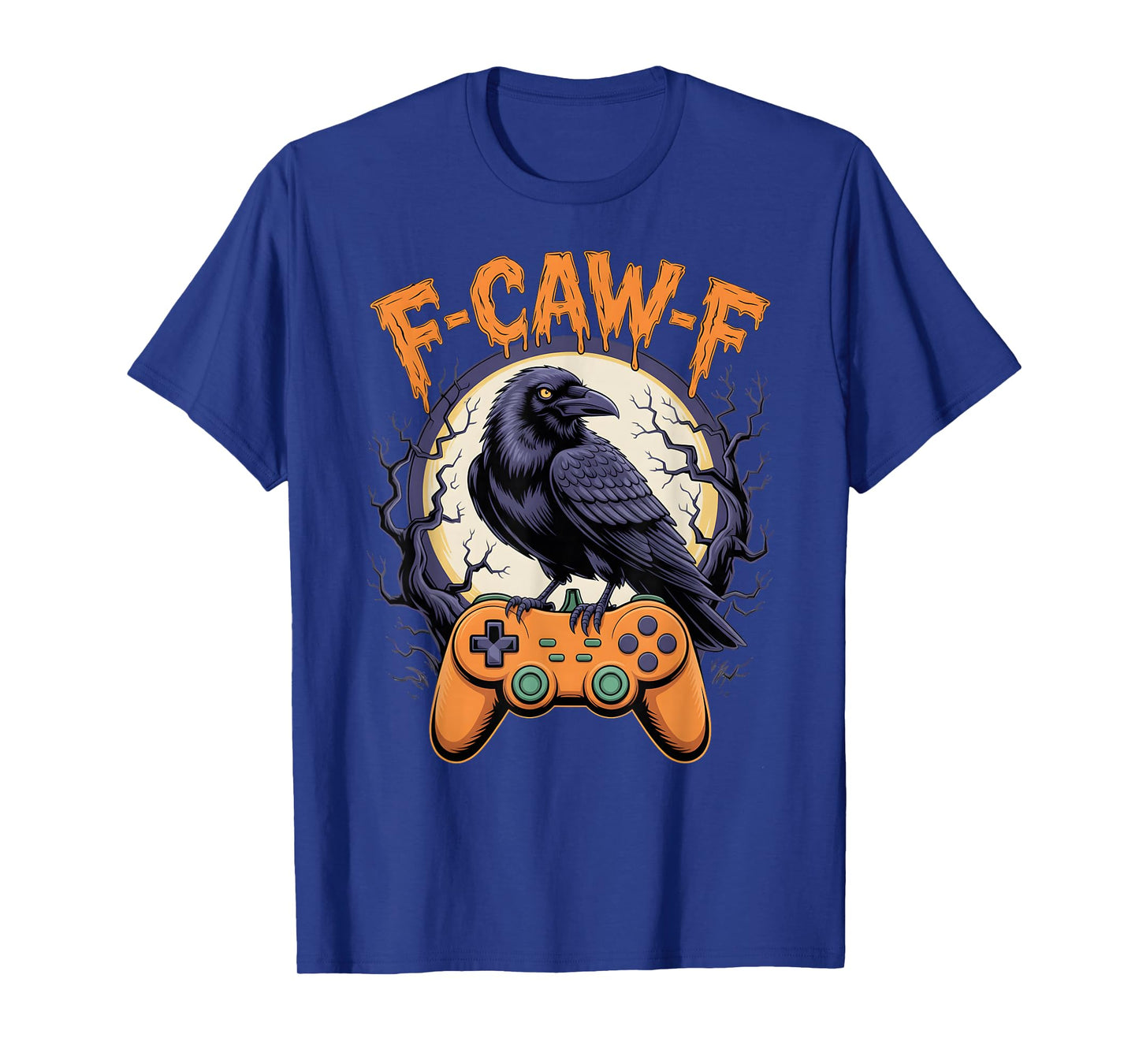 F-CAW-F Raven Crow Gaming Funny Halloween Design T-Shirt