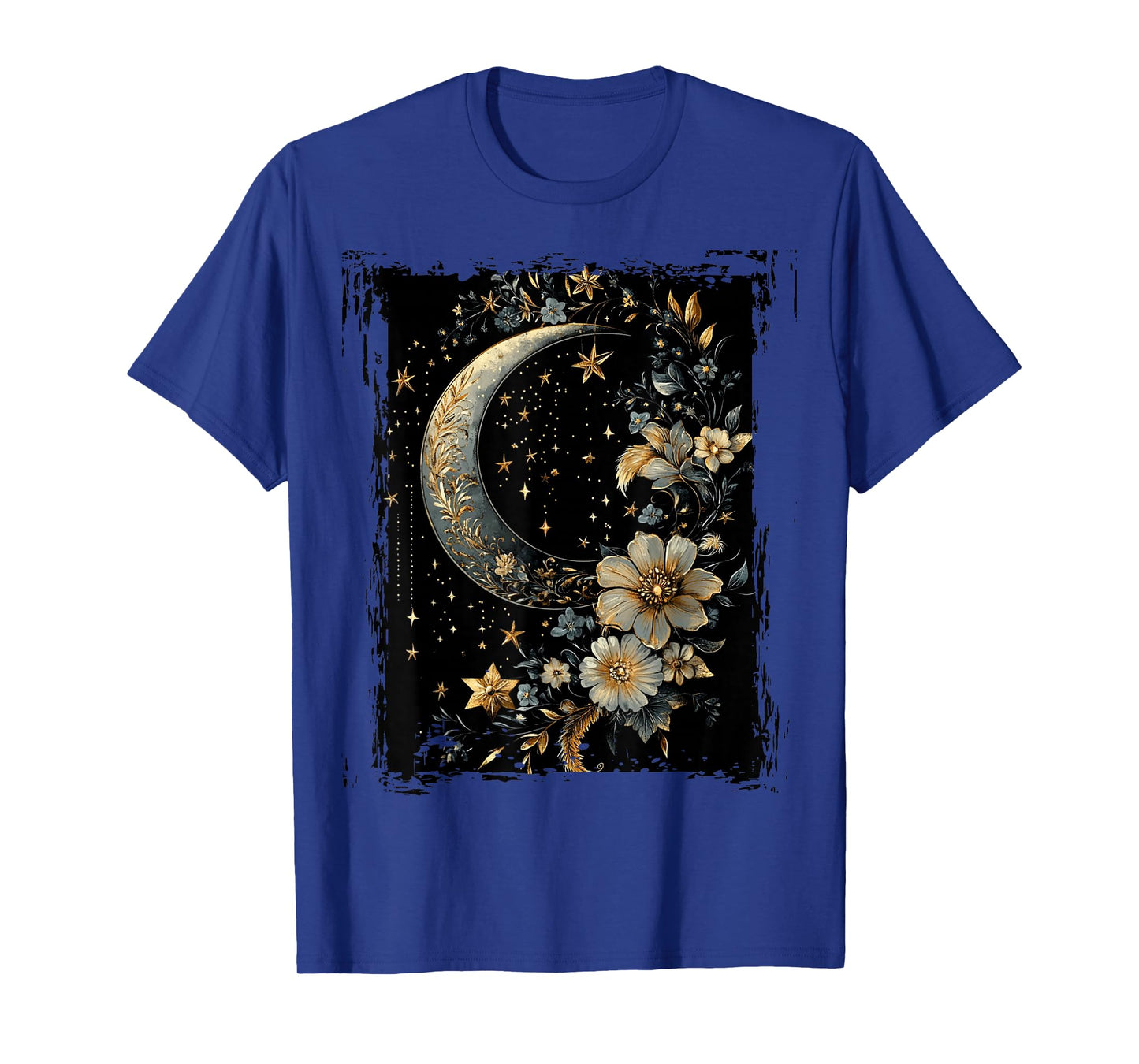 Sun And Moon Mystic Mystical Flowers Aesthetic T-Shirt