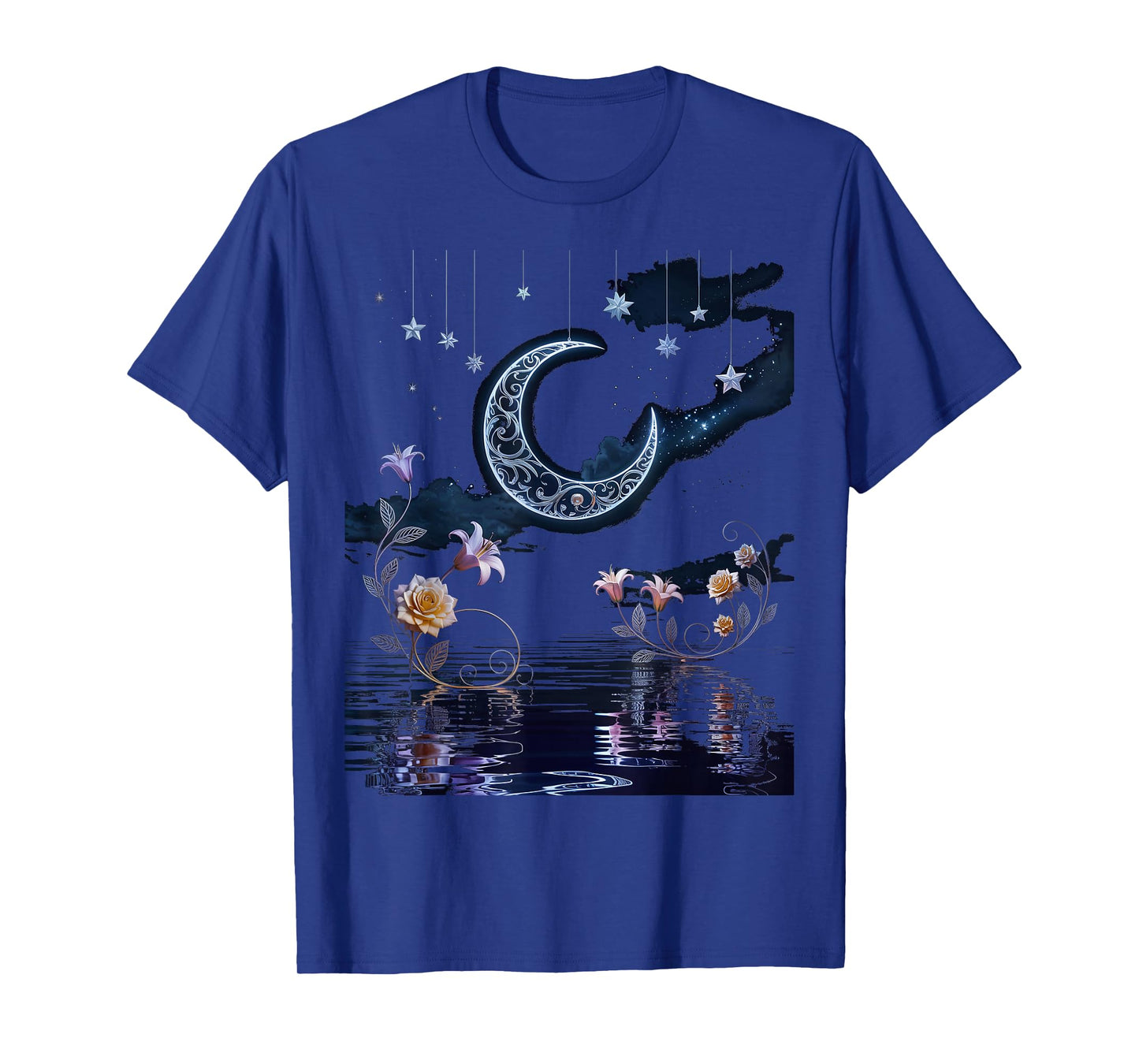 moon sun goblincore moth & butterfly moonphase floral T-Shirt