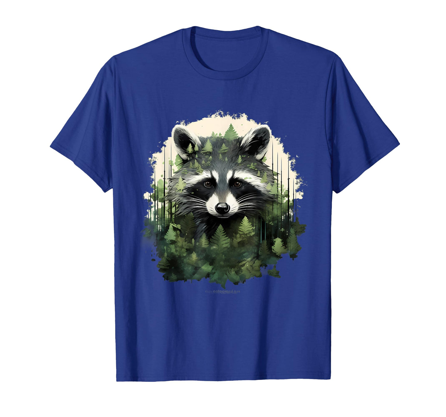 Raccoon Forest Art Animal Nature Portrait Motif Wildlife T-Shirt