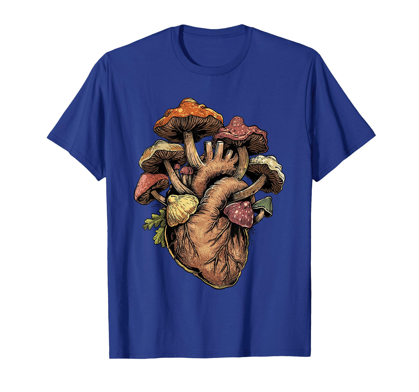 Mushroom Shirt Anatomical Heart Morel Love Mushroom Hunter T-Shirt