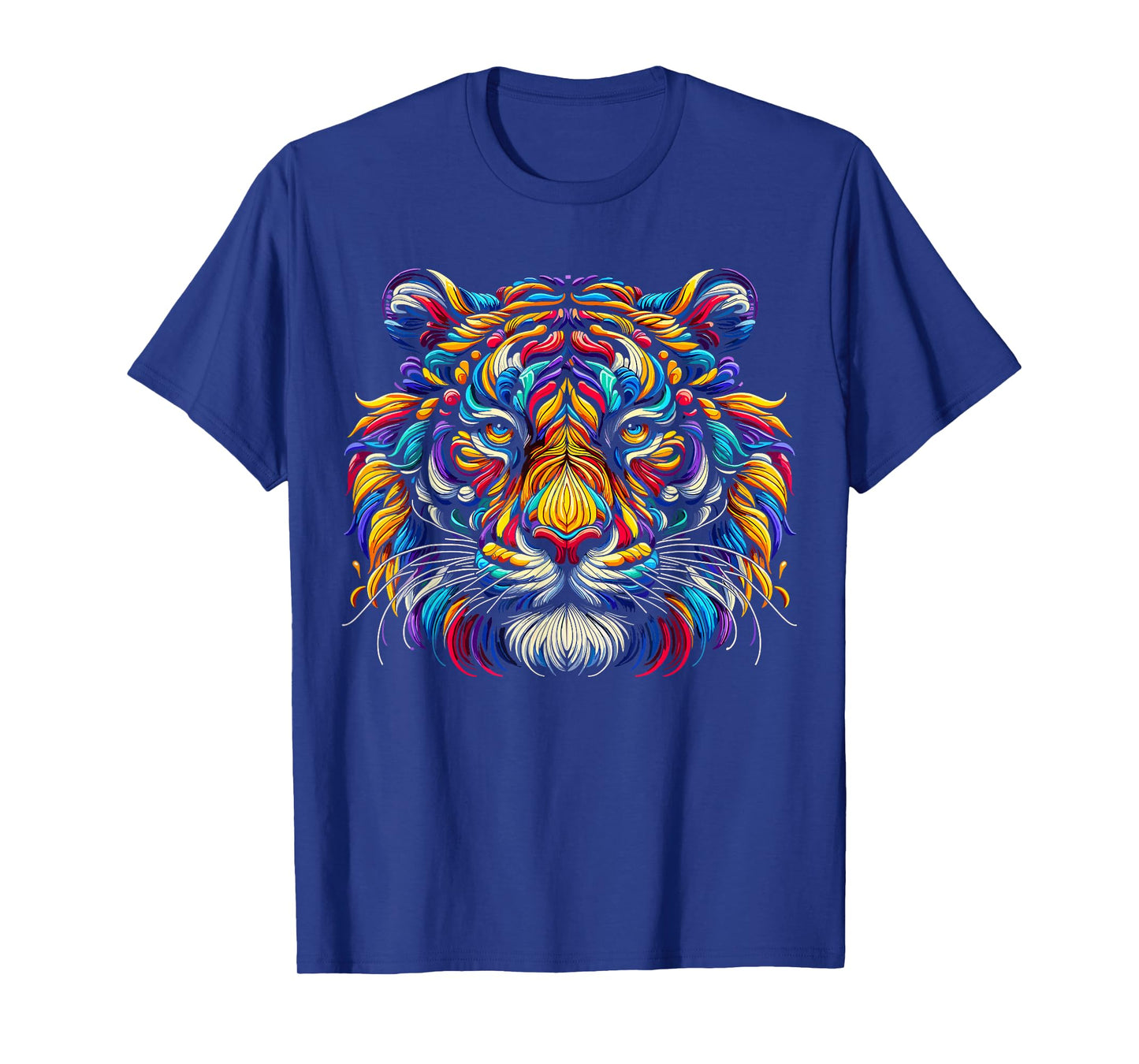 Tiger Face Wild Animal Colorful Tiger T-Shirt