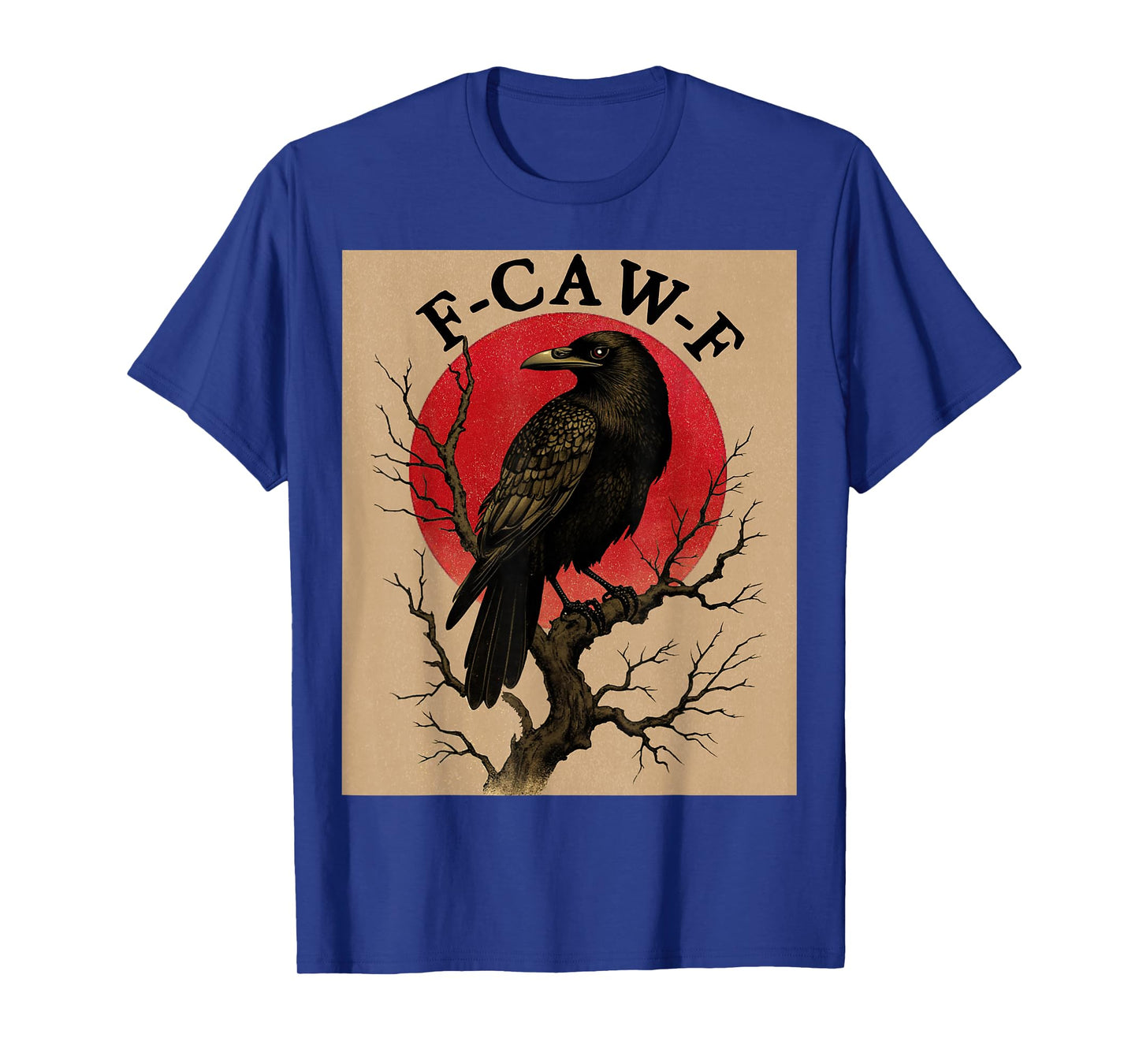f caw f t Shirt Funny Crow Graphic Japanese Art f-caw-f T-Shirt