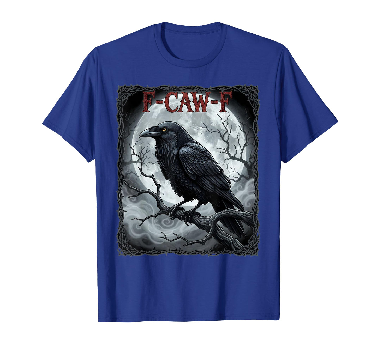 F-CAW-F Raven Moon Design for Halloween T-Shirt