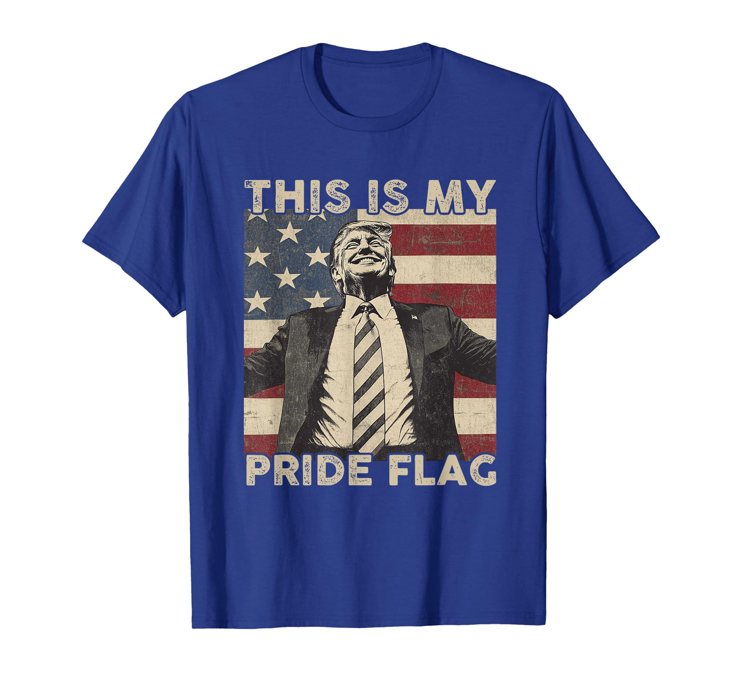 This Is My Pride Flag Trump USA Flag 4th of July T-Shirt