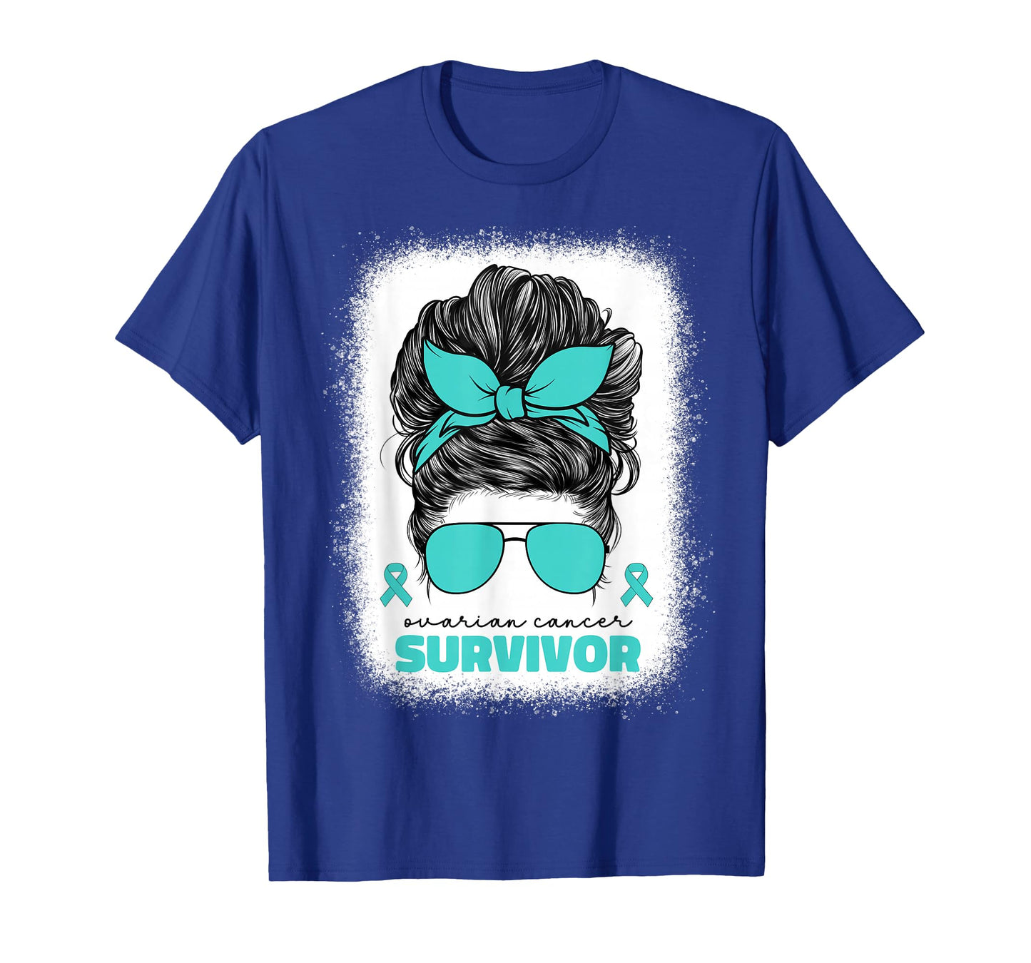 Ovarian Cancer Teal Ribbon For Women Ovarian Cancer Survivor T-Shirt