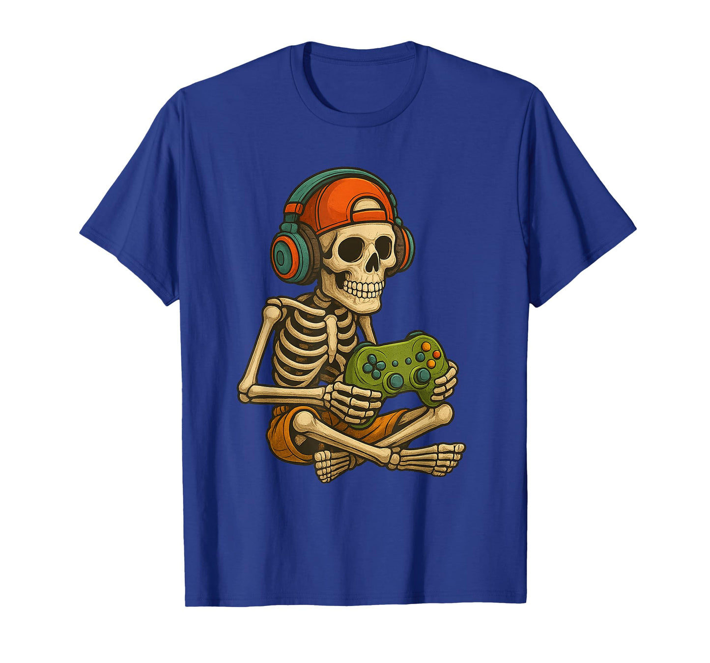 Gamer Halloween – Video Game Skeleton with Controller T-Shirt