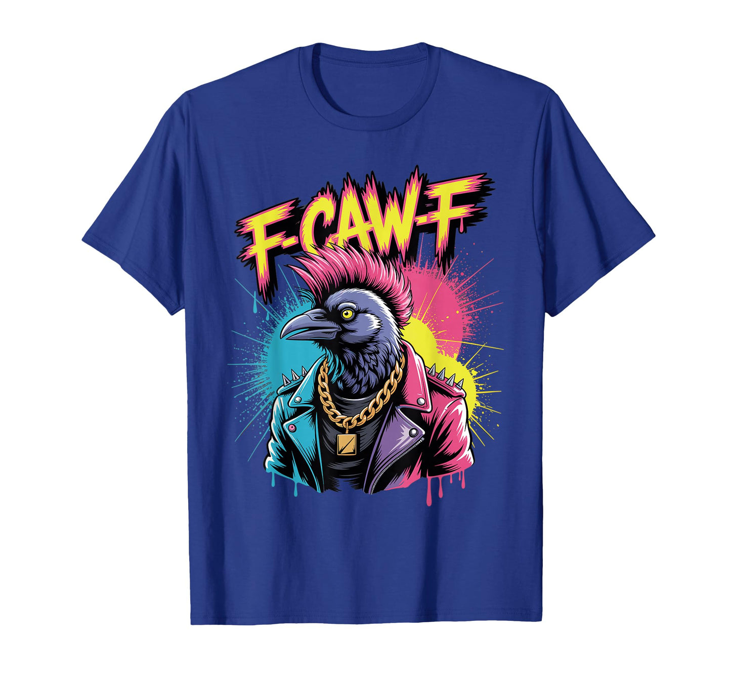 Funny F-Caw-F Crow Punk Humor FCAWF Crow Meme T-Shirt