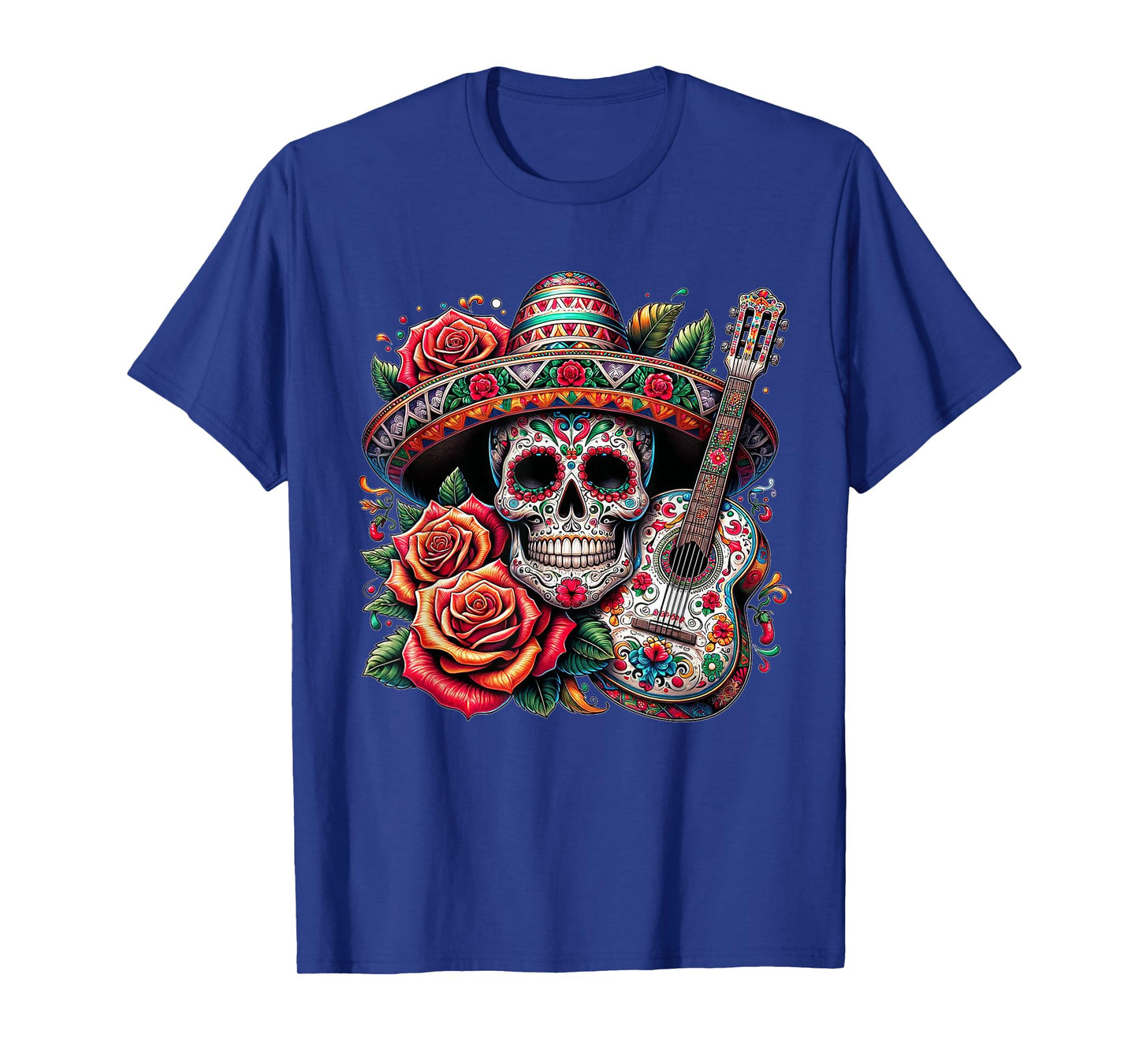 Cinco De Mayo Skull Sombrero Fiesta Mexican Skull Men Women T-Shirt