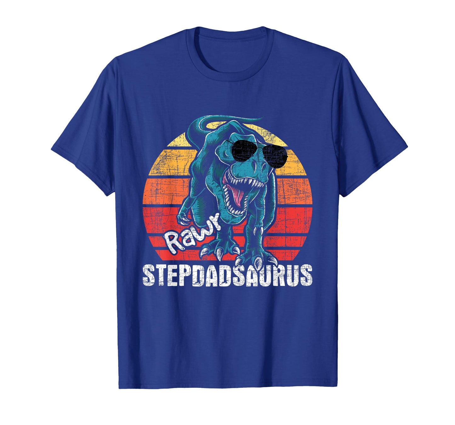 Stepdadsaurus - Retro Stepdad Stepfather Bonus Dad T-Shirt
