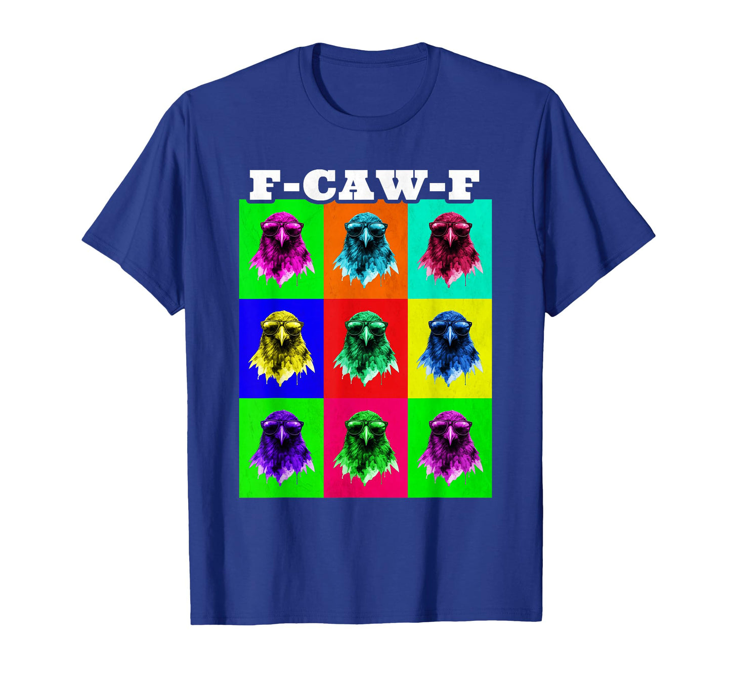 F-Caw-F Funny Retro Crow Raven Meme Men Women T-Shirt