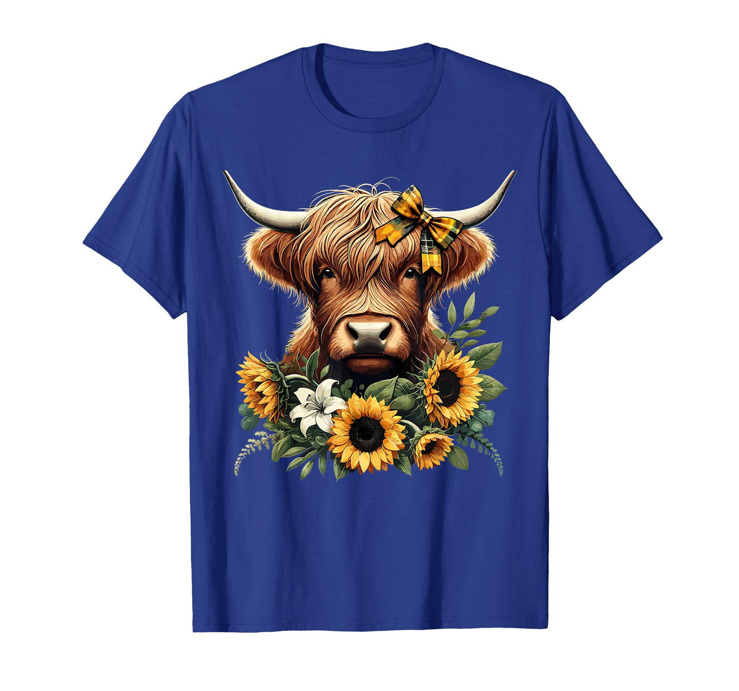 Highland Cow With Sunflowers T-Shirt
