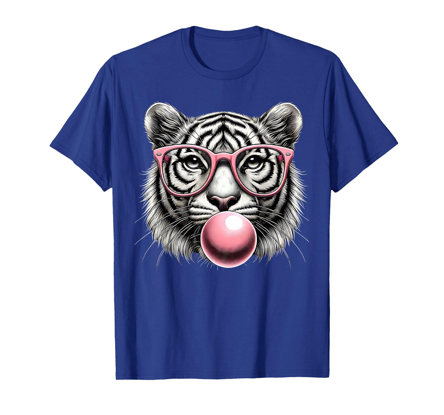 Tiger Women Tiger Face with Sunglasses Wild Animal Cute T-Shirt