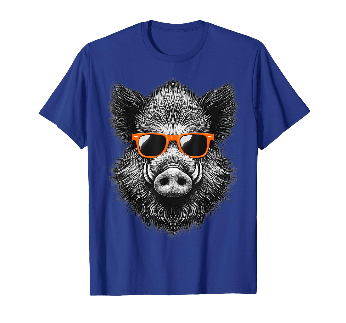 Cool Wild Boar Wearing Sunglasses Graphic Art T-Shirt