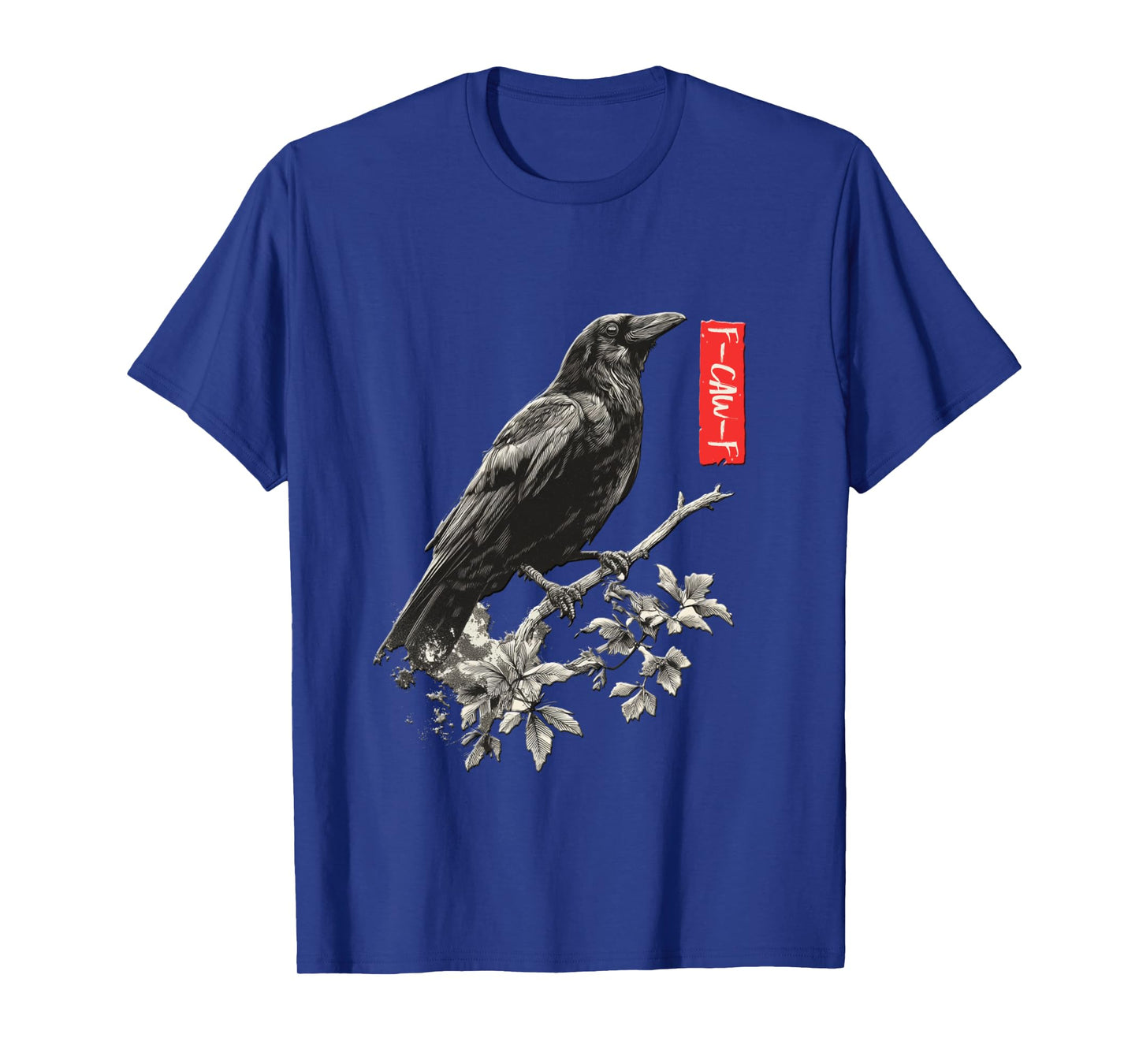 F-Caw-F Tshirt - Crow with F Caw F Long Sleeve T-Shirt