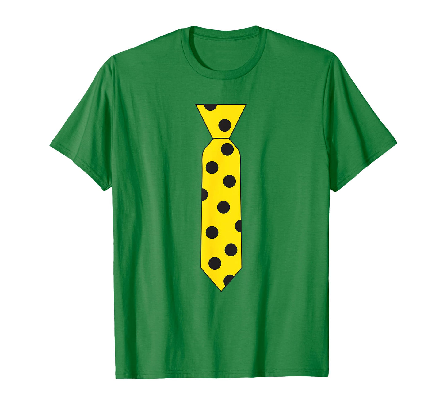 Yellow Black Polka Dot Tie Novelty Costume Necktie T Shirt T-Shirt