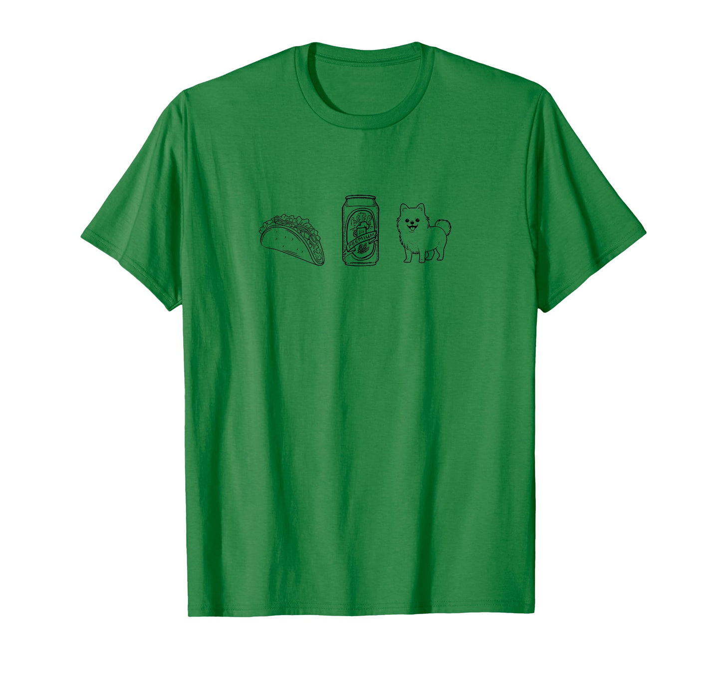 Tacos, Beer, Dog/Pet - Things I Love. Pomeranian T-Shirt
