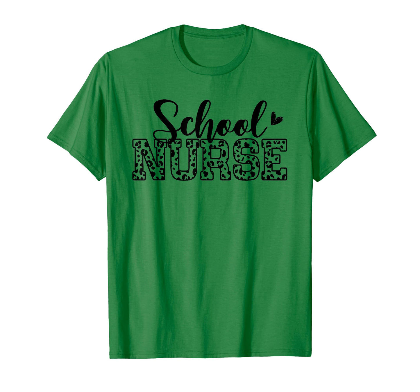 Womens School Nurse Leopard Print Nursing Nurse Day Week T-Shirt