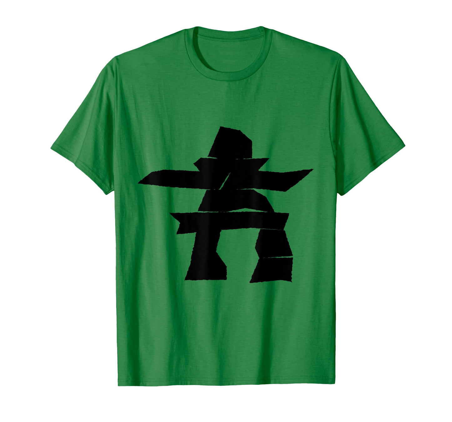 Black Inukshuk Silhouette T-Shirt