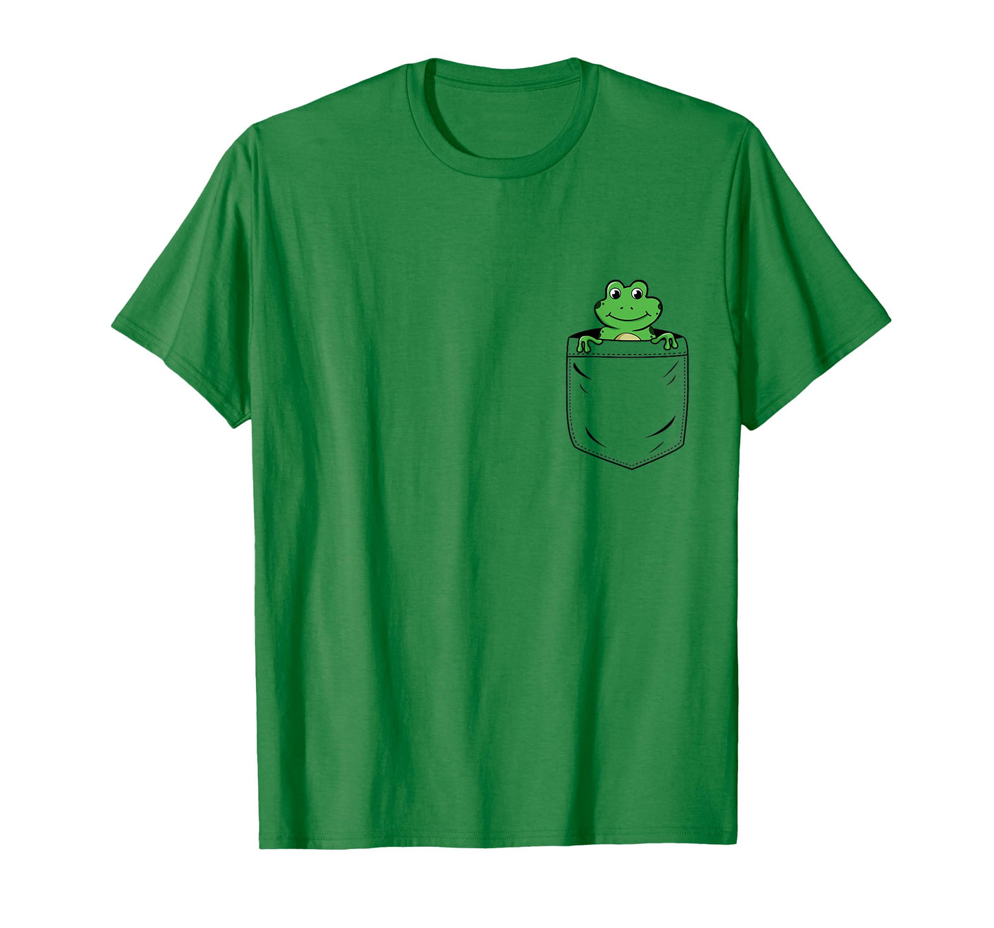 Frog Lovers Cute Funny Frog In Pocket T-Shirt