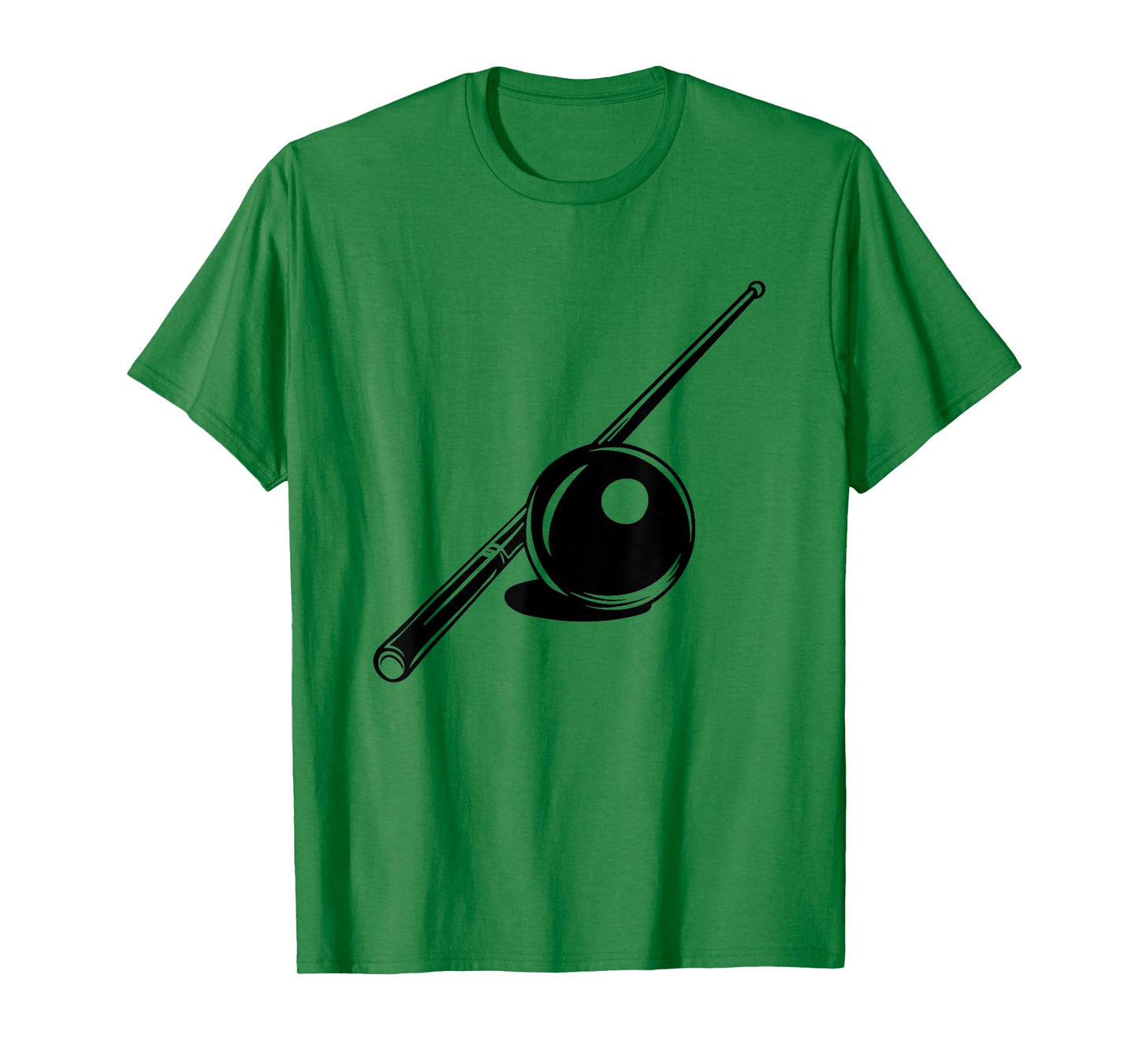 Billiard Ball and Cue Stick Sketch Carom Billiards T-Shirt