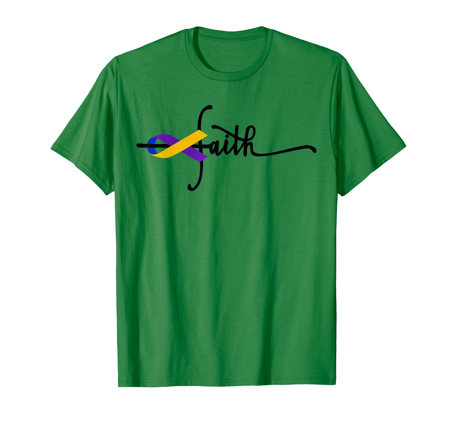 Bladder Cancer Faith Ribbon Warrior Bladder Cancer Awareness T-Shirt